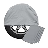Reifentaschen Set 4-teilig (Grau) – XXL Reifentüten 110x110cm bis 22 Zoll | Reifensäcke für...