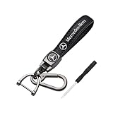 FDEETY Leder Schlüsselanhänger für Auto Schlüsselring Zubehör Unisex Auto Schlüsselring...