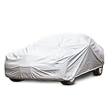 casa pura Autoabdeckung Vollgarage für Winter & Sommer | Silber | passende Größe wählbar...