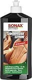 SONAX LederPflegeLotion (500 ml) wasserabweisende Lederpflege mit Bienenwachs für eine sanfte...