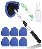 Huifoo Auto Scheibenreiniger mit 6 Mikrofaserpads und Sprühflaschen,Auto Fensterwischer...