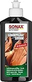 SONAX LederPflegeLotion (250 ml) wasserabweisende Lederpflege mit Bienenwachs für eine sanfte...
