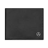 Mercedes Benz Original Herren Geldbörse Kalbsleder mit RFID Schutz Schwarz 12,5 x 2 x 10 cm