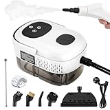 2500W Tragbarer Dampfreiniger mit 1100ML Wassertank, Dampfreiniger Handgerät 3.0 bar Druck & 9...