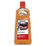 SONAX AutoShampoo Konzentrat (2 Liter) durchdringt und löst Schmutz gründlich, ohne Angreifen der...
