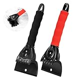 Vinuwu 2 Pack Eiskratzer Auto Scheibenkratzer Auto Frontscheibe Enteisungs und Schneeräum mit...