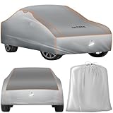 tectake® Auto Abdeckplane, Hagelschutz Autoplane, Autoabdeckung, wasserdichte Decke, atmungsaktiv,...
