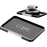 Schwarz Antirutschmatte, Kunststoffe Waschbar Armaturenbrett Ablage, Hitzebeständig Auto...