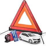 TK Gruppe Timo Klingler KFZ Warndreieck ECE R27 Notfalldreieck 2026 rot, Dreieck Autozubehör...