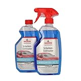 NIGRIN Scheiben-Entfroster Sprühflasche 1x500ml + 1x500ml Nachfüllflasche,...