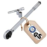 UNITEC Drehmomentschlüssel, Einstellbar von 40 bis 210 Nm, Antrieb 1/2' Vierkant, mit Stecknüssen...