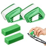 4 Stück Scheibenwischer Schneider, Scheibenwischer Nachschneider, Chärfer Mit 2 Stück Schwämme...