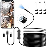Endoskopkamera mit Licht, Ennovor 1920 HD Endoskop-Kamera Handy mit 8 LED Licht, Kein WLAN...