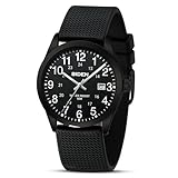 LN LENQIN Herren Analog Uhren 30M Wasserdicht Krankenschwester Uhren mit Nylon Bands für Männer...