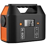 SinKeu Tragbare Powerstation 99Wh,150W Solar Generatoren Akku mit 230V AC/Car Lighter Port/USB...