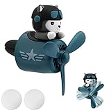 SAVITA Auto Lufterfrischer Clip, Aromatherapie Diffusor Auto Netter Cartoon-Pilot Niedlich Auto Duft...