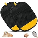 Alaoo Tierhaarentferner Handschuh, 2 Stück Elektrostatischer Hundehaare Haarentfernungshandschuh,...