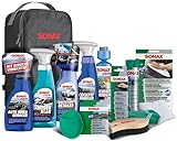 SONAX Innenraum+Scheibe-Set mit Tasche zur Reinigung aller Flächen im AutoInnenRaum mit...