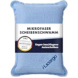 LICARGO Mikrofaser Scheibenschwamm [2in1] - Gegen Beschlagene Autoscheiben Innen - Streifenfreie...