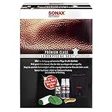 SONAX PREMIUM CLASS LederPflegeSet (3x 250 ml) inkl. 2x LederReiniger, 1x LederPflegeCreme, 1x...