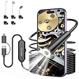Endoskopkamera mit Licht, Ferdiiz 1920P HD Inspektionskamera mit 8 LED, Wasserdichtes IP67...