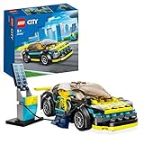 LEGO 60383 City Elektro-Sportwagen Set, Rennwagen mit Minifigur, Spielzeugauto für Jungen und...