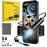 FORKODA Endoskopkamera mit Licht - 1920 HD Inspektionskamera 8 LED Wasserdicht IP67 endoskop für...