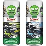 SONAX KlimaPowerCleaner AirAid symbiotisch Green Lemon (100 ml) & KlimaPowerCleaner AirAid...