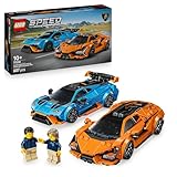 LEGO Speed Champions Lamborghini Revuelto und Huracán STO Auto Set mit 2 Rennwagen und 2 Fahrer...