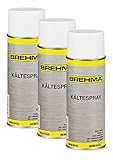 BREHMA 3X Kältespray Eisspray Vereisungsspray Kühlspray 400ml -45°C