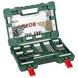 Bosch 91tlg. Titanium-Bohrer- und Bit Set V-Line (für Holz, Stein und Metall, inkl....